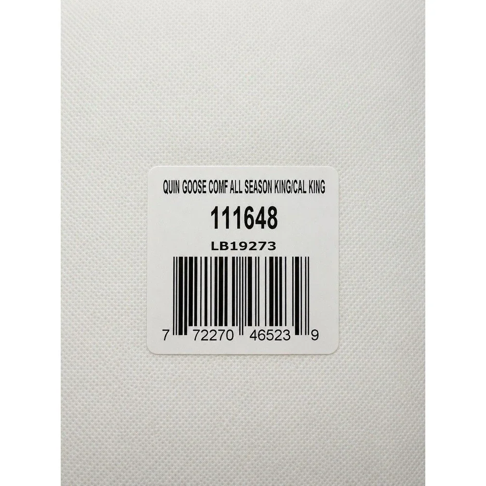 NEW QUINCE GOOSE DOWN COMFORTER DUVET INSERT KING /CAL KING ALL SEASON $334